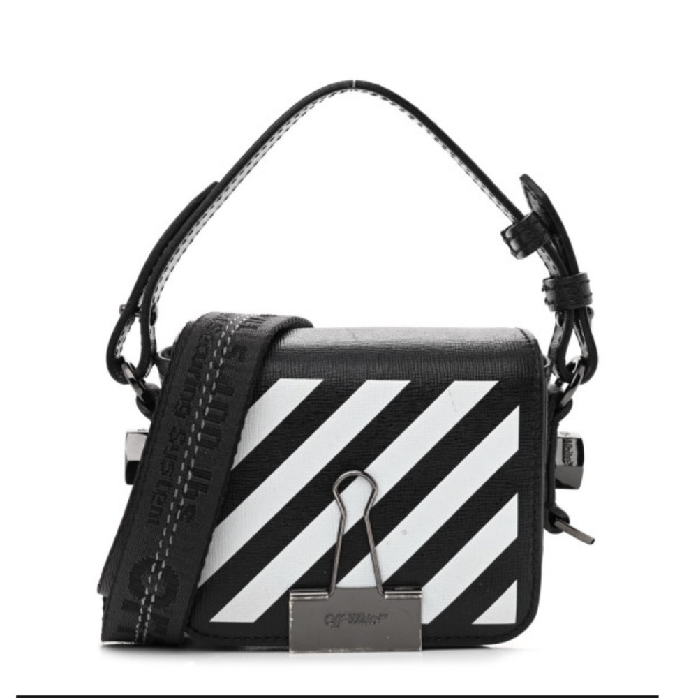 Off white diag flap bag nano